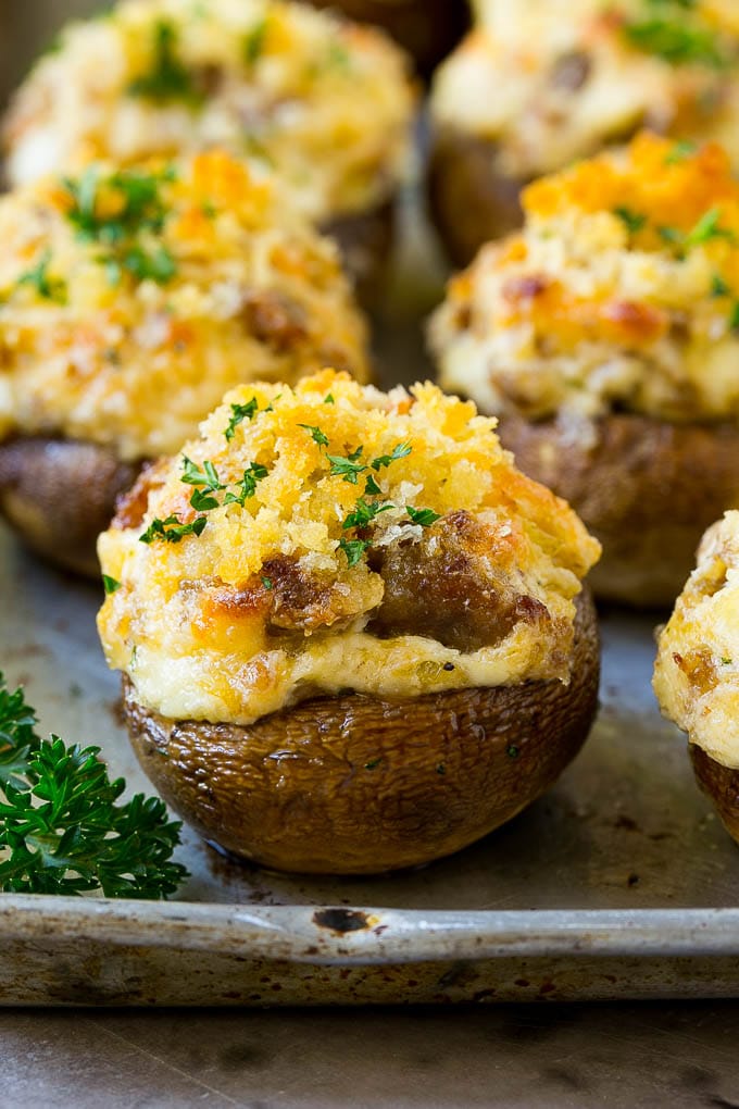 Sausage Stuffed Mushrooms